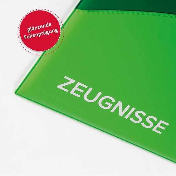 Produktbild: Zeugnismappe Duo, Gr&uuml;n