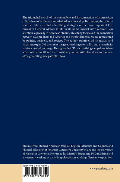 Produktbild: American Patriotism and Corporate Identity in Automobile Advertising