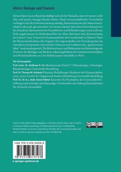 Produktbild: Altern: Biologie und Chancen