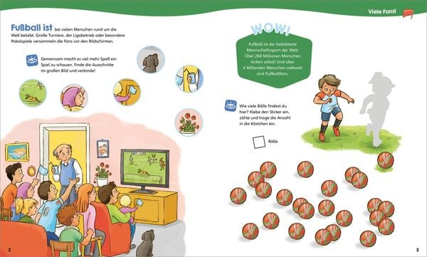 Produktbild: WAS IST WAS Junior Mitmach-Heft Fu&szlig;ball