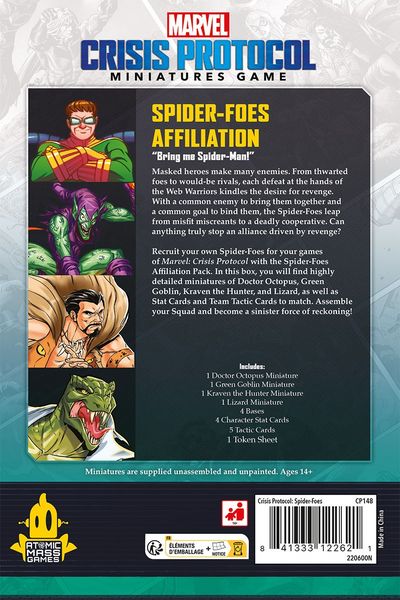 Produktbild: Marvel Crisis Protocol - Spider-Foes (Spider Foes) /EN/ES/FR