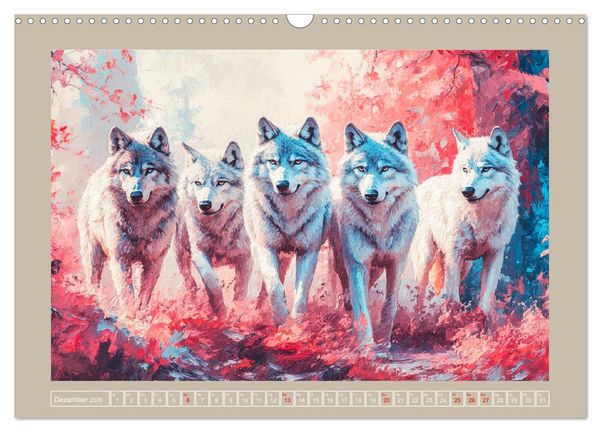 Produktbild: Wilde Sch&ouml;nheiten. Ein Jahr mit majest&auml;tischen Tieren (Wandkalender 2026 DIN A3 quer), CALVENDO Monatskalender