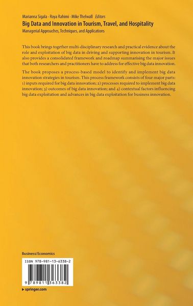Produktbild: Big Data and Innovation in Tourism, Travel, and Hospitality
