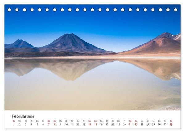 Produktbild: Vulkane - Die atemberaubendsten Motive der Feuerspucker. (Tischkalender 2026 DIN A5 quer), CALVENDO Monatskalender