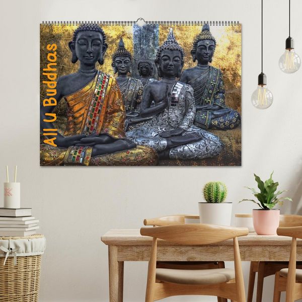 Produktbild: All U Buddhas (Wandkalender 2026 DIN A2 quer), CALVENDO Monatskalender