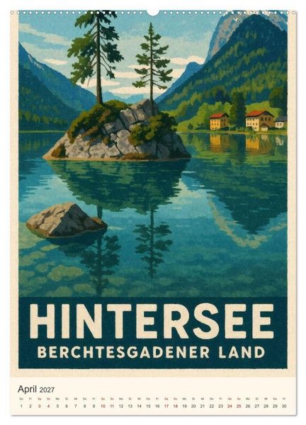 Produktbild: Alpine Impressionen Berchtesgadener Land (Wandkalender 2027 DIN A2 hoch), CALVENDO Monatskalender
