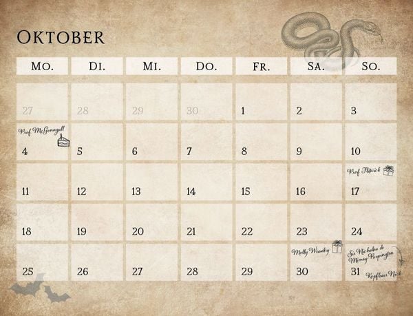 Produktbild: Der inoffizielle K&uuml;chenkalender f&uuml;r Harry Potter Fans 2027