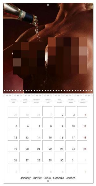 Produktbild: Eau Nue (Calendrier mural carr&eacute; 2026 30x30 cm) Calendrier double avec une page pour vos prises de notes