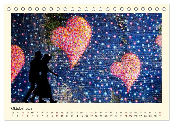 Produktbild: Das sch&ouml;nste Jahr, das Jahr der LIEBE (Tischkalender 2026 DIN A5 quer), CALVENDO Monatskalender