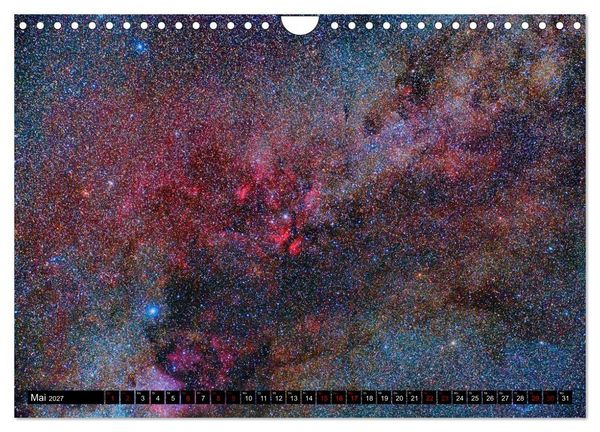 Produktbild: Farbiges Weltall (Wandkalender 2027 DIN A4 quer), CALVENDO Monatskalender