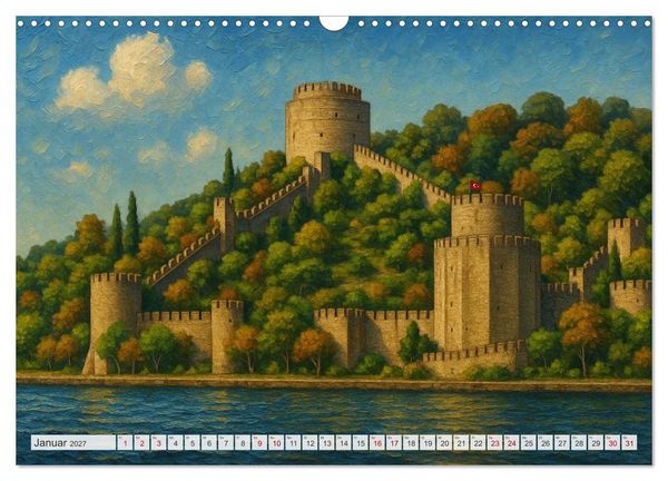 Produktbild: Sehenswertes in Istanbul - Die Sprache der Farben (Wandkalender 2027 DIN A3 quer), CALVENDO Monatskalender