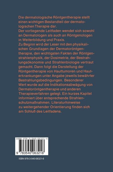 Produktbild: Dermatologische R&ouml;ntgentherapie