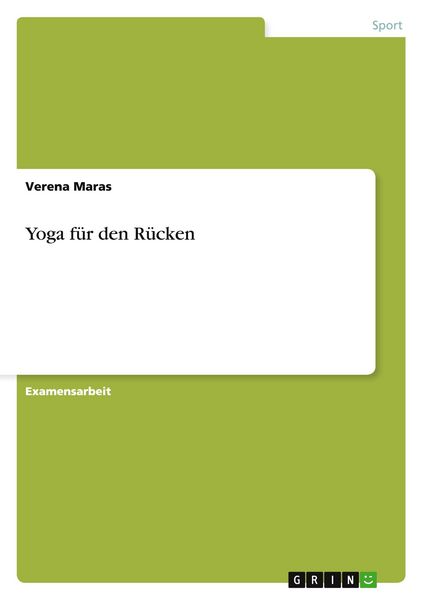 Produktbild: Yoga f&uuml;r den R&uuml;cken