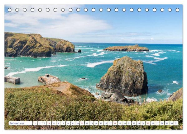 Produktbild: Cornwall Impressionen (Tischkalender 2026 DIN A5 quer), CALVENDO Monatskalender
