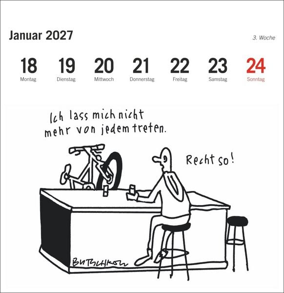Produktbild: Peter Butschkow: Fahrrad unser Premium-Postkartenkalender 2027
