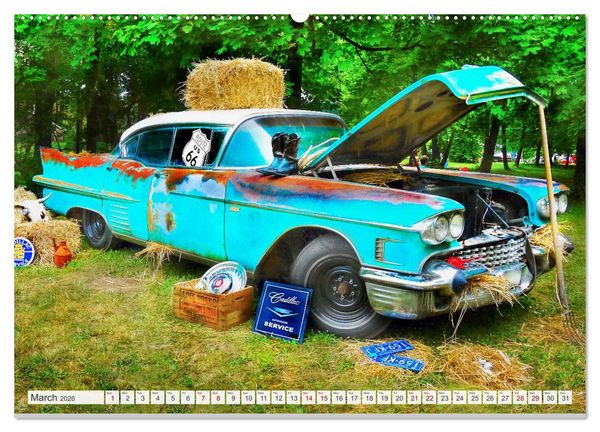 Produktbild: American Classic Cars - Photo collection (Wall Calendar 2026 DIN A2 landscape), CALVENDO 12 Month Wall Calendar