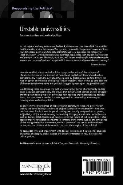 Produktbild: Unstable universalities