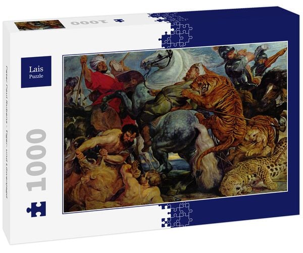 Produktbild: Lais Puzzle Peter Paul Rubens - Tiger- und L&ouml;wenjagd 1000 Teile