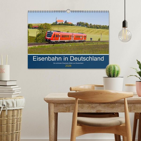 Produktbild: Eisenbahn in Deutschland (Wandkalender 2026 DIN A3 quer), CALVENDO Monatskalender