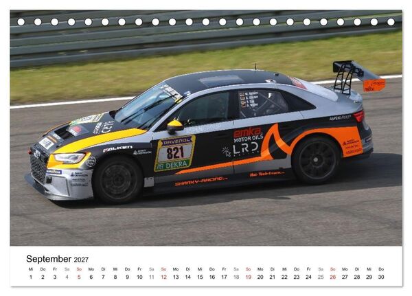 Produktbild: Die Vier Ringe im Motorsport (Tischkalender 2027 DIN A5 quer), CALVENDO Monatskalender