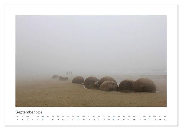 Produktbild: Neuseeland - unterwegs im Land der Kiwis (Tischkalender 2026 DIN A5 quer), CALVENDO Monatskalender