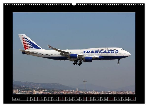 Produktbild: 747 Queen of the Skies (High Quality Premium Wall Calendar 2027 DIN A2 landscape),CALVENDO 12 Month Wall Calendar