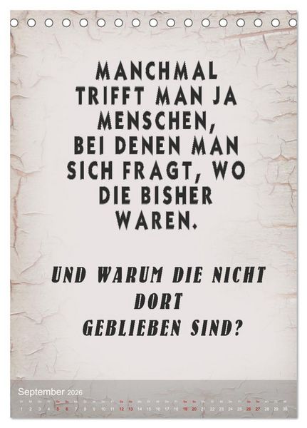 Produktbild: Ziemlich schlecht gelaunt (Tischkalender 2026 DIN A5 hoch), CALVENDO Monatskalender