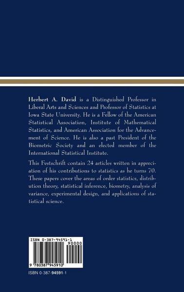 Produktbild: Statistical Theory and Applications