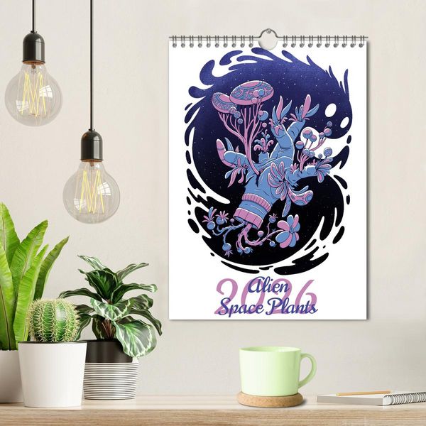 Produktbild: Alien Space Plants (Wall Calendar 2026 DIN A4 portrait), CALVENDO 12 Month Wall Calendar