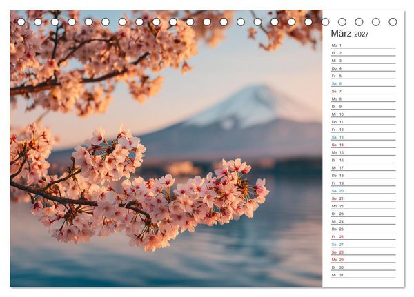 Produktbild: Japanische Kirschbl&uuml;te (Tischkalender 2027 DIN A5 quer), CALVENDO Monatskalender