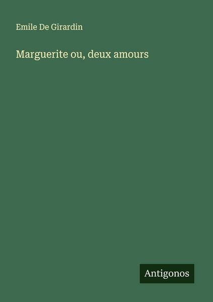 Produktbild: Marguerite ou, deux amours