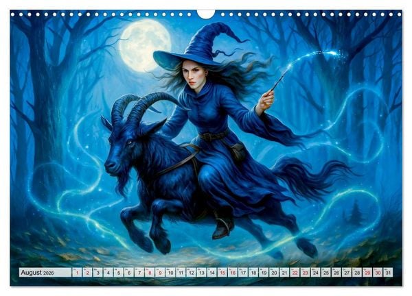 Produktbild: Mystische Hexen - Magische Frauen und finstere N&auml;chte (Wandkalender 2026 DIN A3 quer), CALVENDO Monatskalender