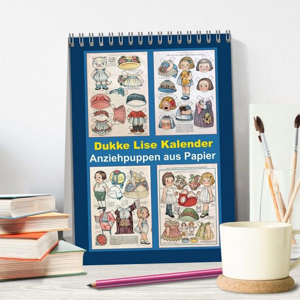 Produktbild: Dukke Lise Kalender - Anziehpuppen aus Papier (Tischkalender 2026 DIN A5 hoch), CALVENDO Monatskalender