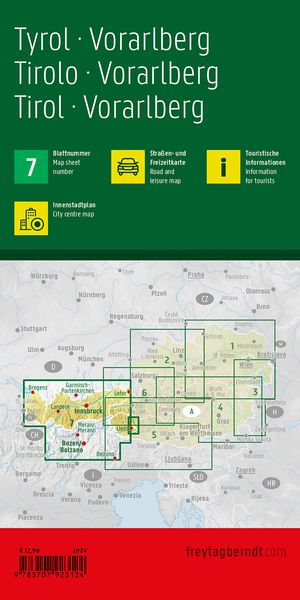 Produktbild: Freytag & berndt Stra&szlig;enkarte Tirol - Vorarlberg 1:200.000