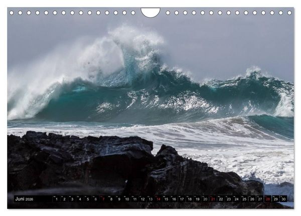 Produktbild: Hawai'i Wellen (Wandkalender 2026 DIN A4 quer), CALVENDO Monatskalender