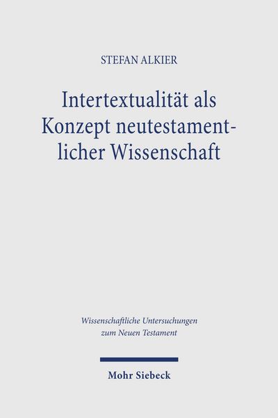 Produktbild: Intertextualit&auml;t als Konzept neutestamentlicher Wissenschaft