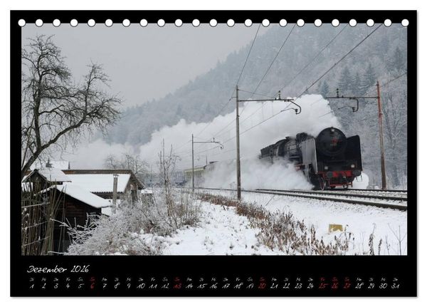 Produktbild: Mit Volldampf durch Mitteleuropa (Tischkalender 2026 DIN A5 quer), CALVENDO Monatskalender