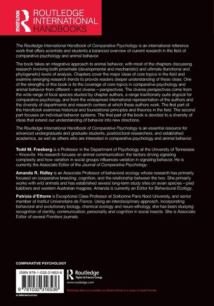 Produktbild: The Routledge International Handbook of Comparative Psychology