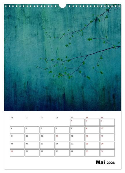 Produktbild: Mauerbl&uuml;mchen - Poesie im Allt&auml;glichen als Monatsplaner (Wandkalender 2026 DIN A3 hoch), CALVENDO Monatskalender