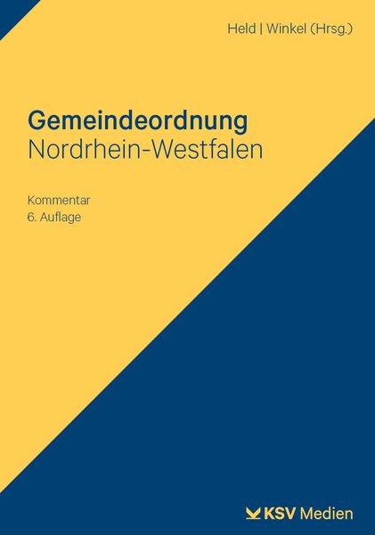 Produktbild: Gemeindeordnung Nordrhein-Westfalen