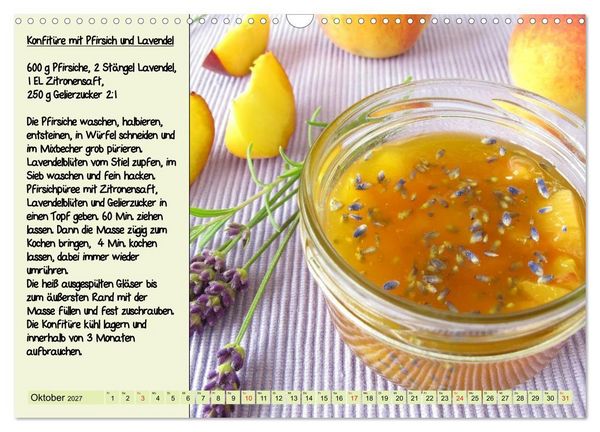 Produktbild: Leckere Aufstriche - Ein Kalender mit Rezepten (Wandkalender 2027 DIN A3 quer), CALVENDO Monatskalender