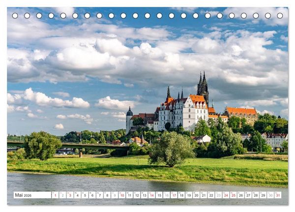 Produktbild: Die deutschen Bundesl&auml;nder - Sachsen (Tischkalender 2026 DIN A5 quer), CALVENDO Monatskalender