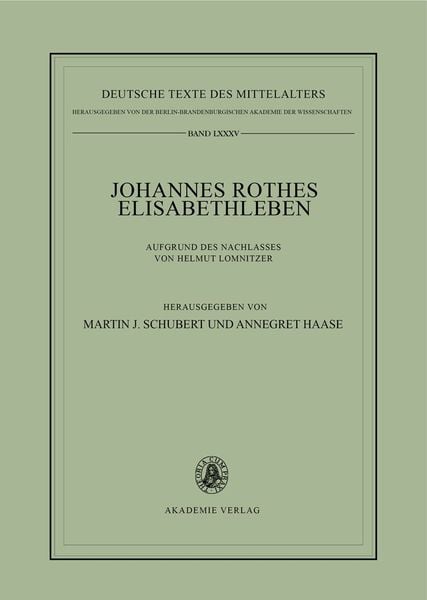 Produktbild: Johannes Rothes Elisabethleben