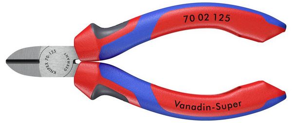Produktbild: Knipex 70 02 125 Werkstatt Seitenschneider mit Facette 125mm
