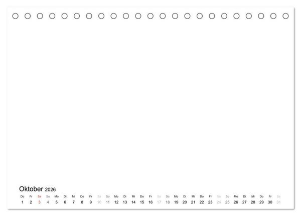 Produktbild: Bastelkalender - Weiss (Tischkalender 2026 DIN A5 quer), CALVENDO Monatskalender