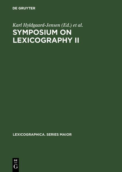 Produktbild: Symposium on Lexicography II