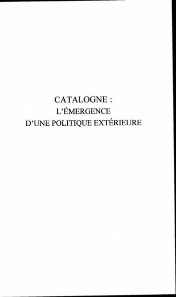 Produktbild: Catalogne: l'emergence d'une politique e