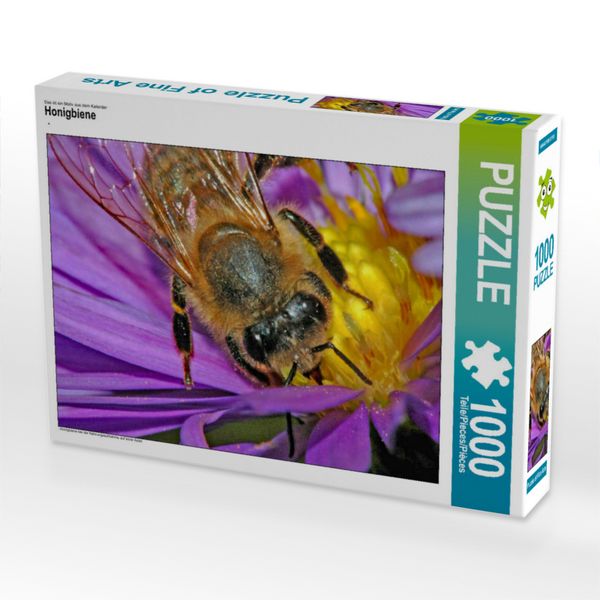 Produktbild: CALVENDO Puzzle Honigbiene | 1000 Teile Lege-Gr&ouml;&szlig;e 64x48cm Foto-Puzzle f&uuml;r gl&uuml;ckliche Stunden