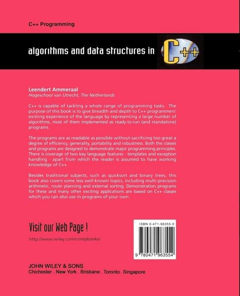 Produktbild: Algorithms and Data Structures in C++