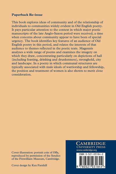 Produktbild: Images of Community in Old English Poetry